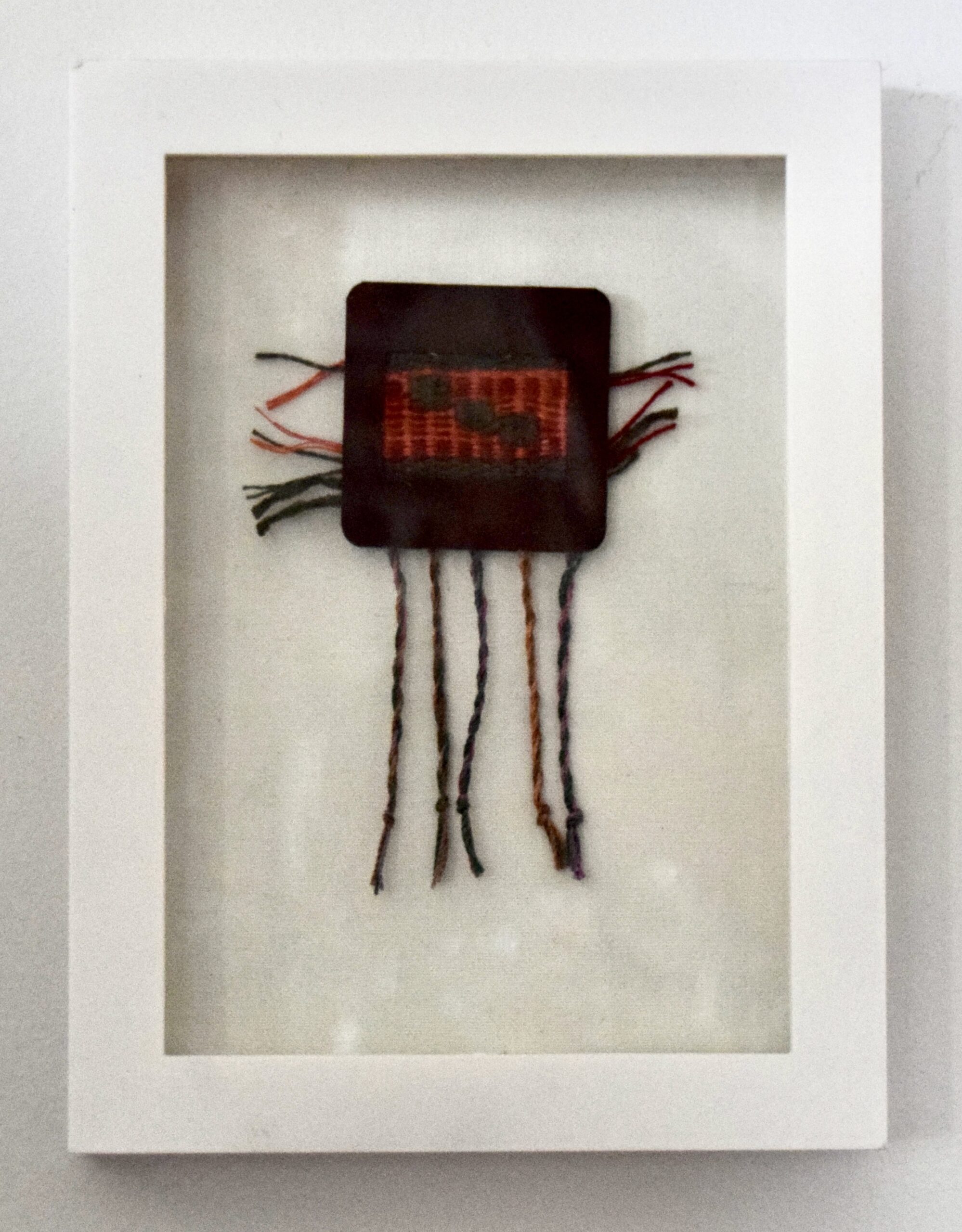 "Fringed Miniature Tapestry" in a Shadow Box Frame - FOR SALE $125